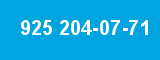 925 204-07-71 925 204-07-71